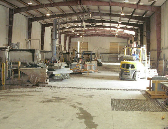 The main stone fabrication facility at East Branch NY